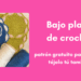 fotografia de tutorial de los bajo platos y posavasos patron gratuito y accesible