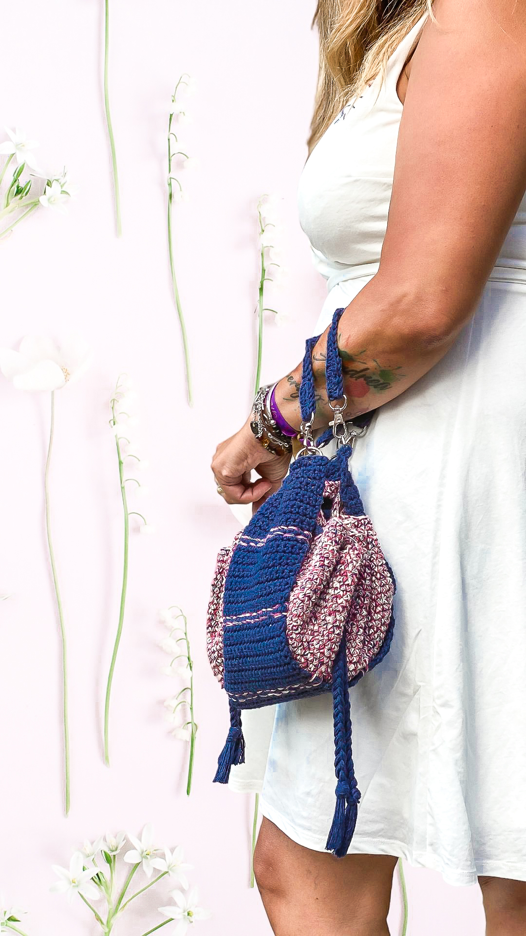 Bolso Rocío de crochet en algodón ECO, patrón gratuito accesible