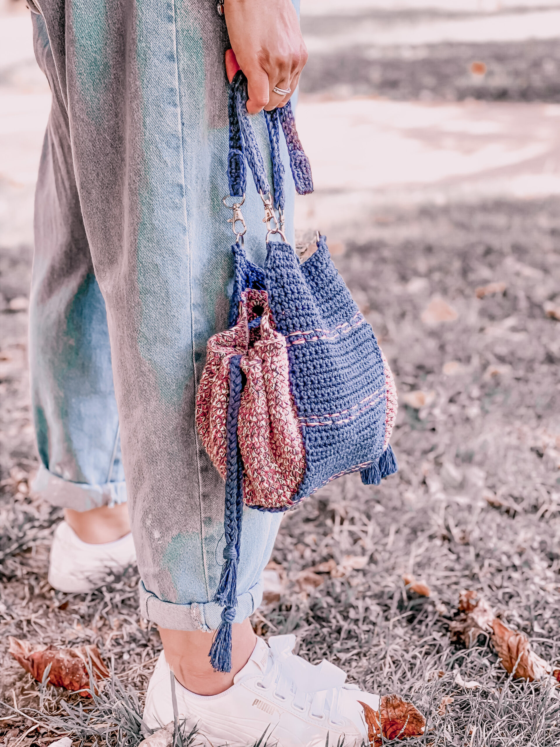 Bolso Rocío de crochet en algodón ECO, patrón gratuito accesible