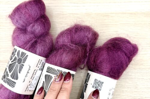 madejas cogidas con una mano